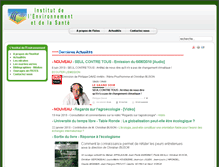 Tablet Screenshot of institut-environnement.fr